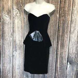 Roberta California Vintage Formal Velveteen Dress
